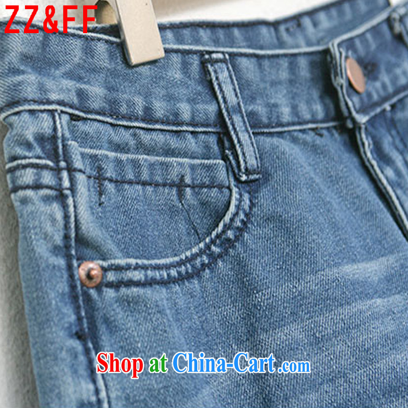ZZ &FF summer 2015 new, larger shorts thick MM leisure hot pants girls summer 6109 DK blue XXXXXL, ZZ &FF, shopping on the Internet