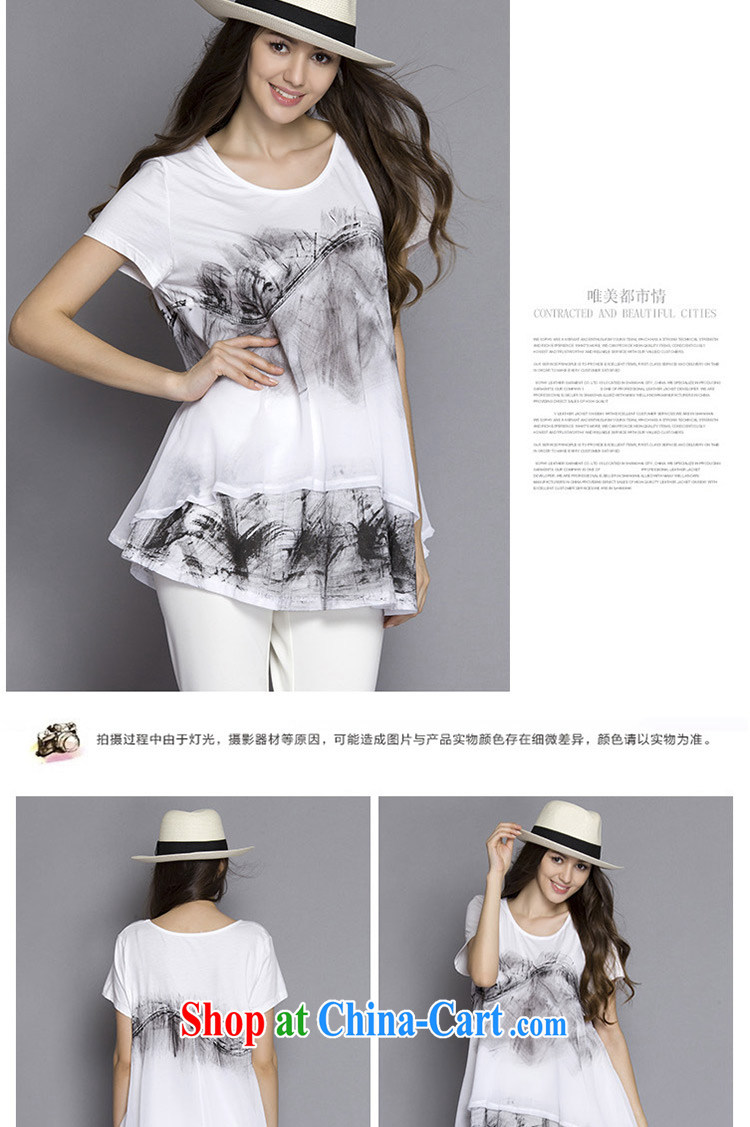 Lehman Ronnie lymalon summer 2015 new Europe 5XL larger women 100 ground loose cotton stitching solid shirt TP 09 white XXXL pictures, price, brand platters! Elections are good character, the national distribution, so why buy now enjoy more preferential! Health