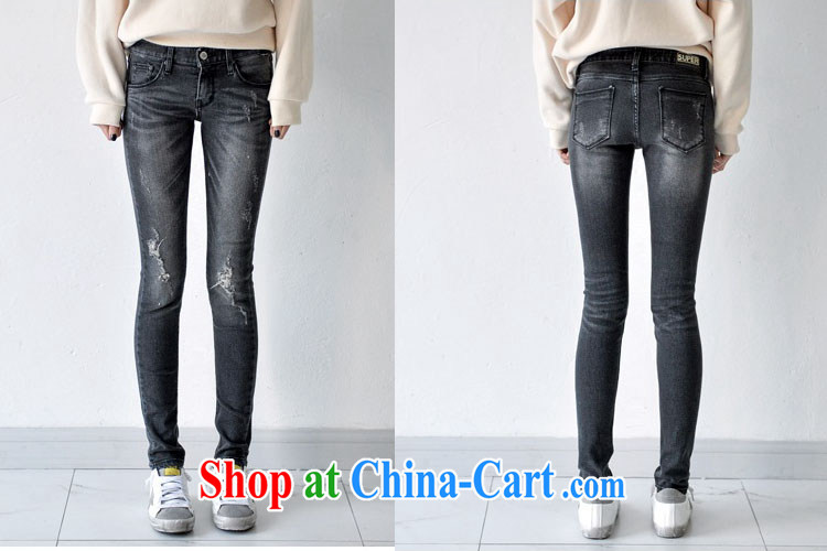 ZZ &FF summer 2015 new, larger female hole stretch jeans girls NZK 6106 gray 40 pictures, price, brand platters! Elections are good character, the national distribution, so why buy now enjoy more preferential! Health
