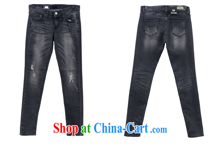 ZZ &FF summer 2015 new, larger female hole stretch jeans girls NZK 6106 gray 40 pictures, price, brand platters! Elections are good character, the national distribution, so why buy now enjoy more preferential! Health