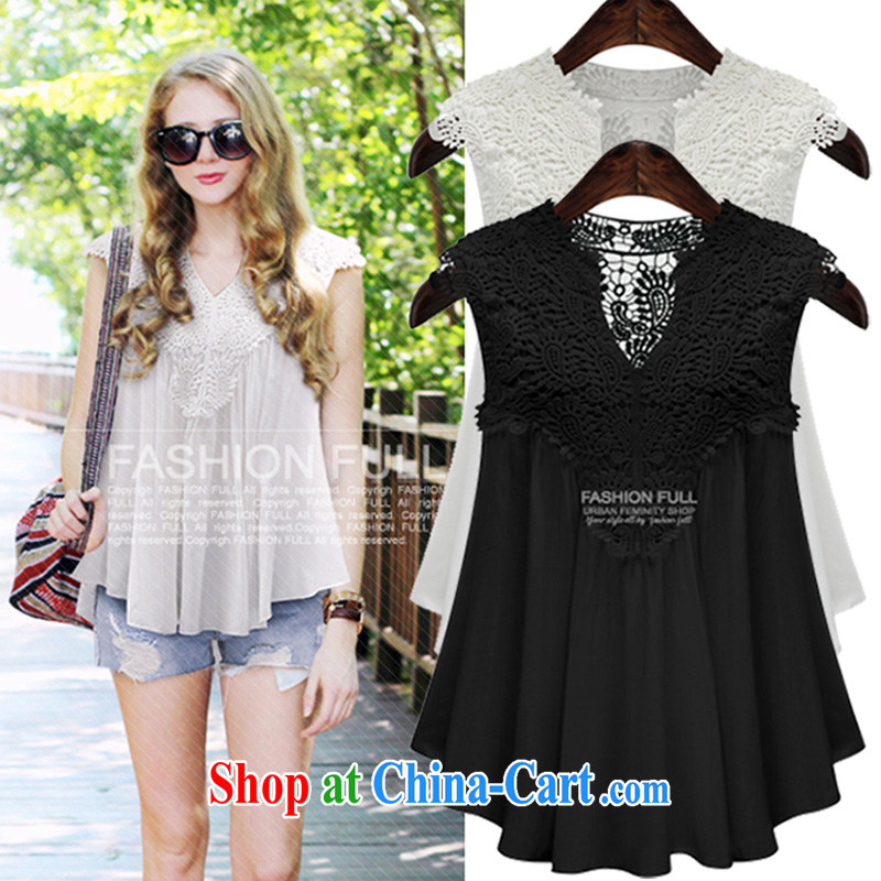 o Ya-ting 2015 New, and indeed increase, female summer thick mm video thin lace shirt vest T-shirt girl black beauty 5 XL recommends that you 175 - 200 jack, O Ya-ting (aoyating), online shopping