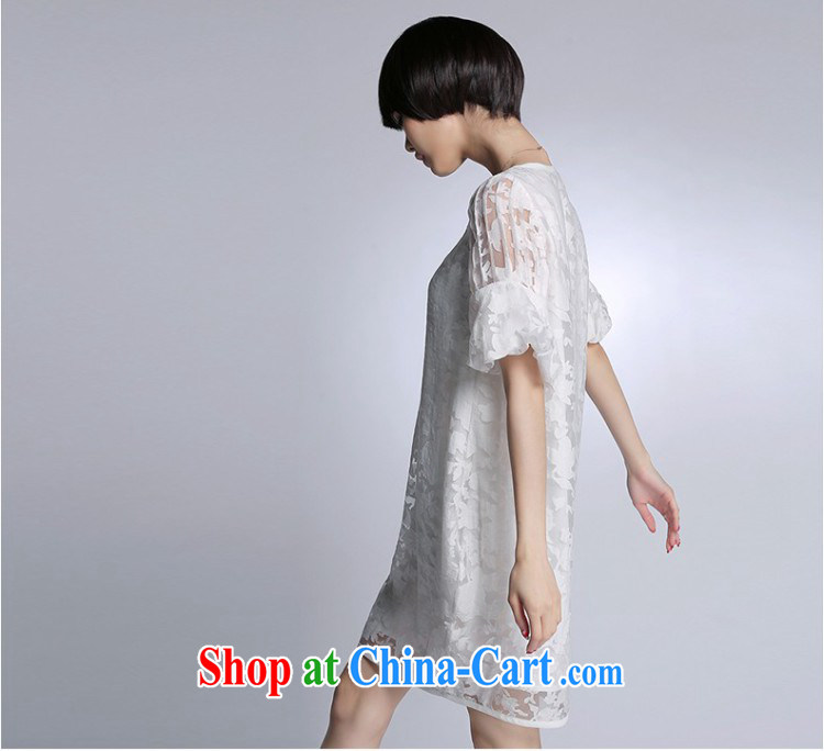 ZZ &FF 2015 summer new women with large, long, lace stitching relaxed dress girls summer 1106 LYQ white XXXL pictures, price, brand platters! Elections are good character, the national distribution, so why buy now enjoy more preferential! Health