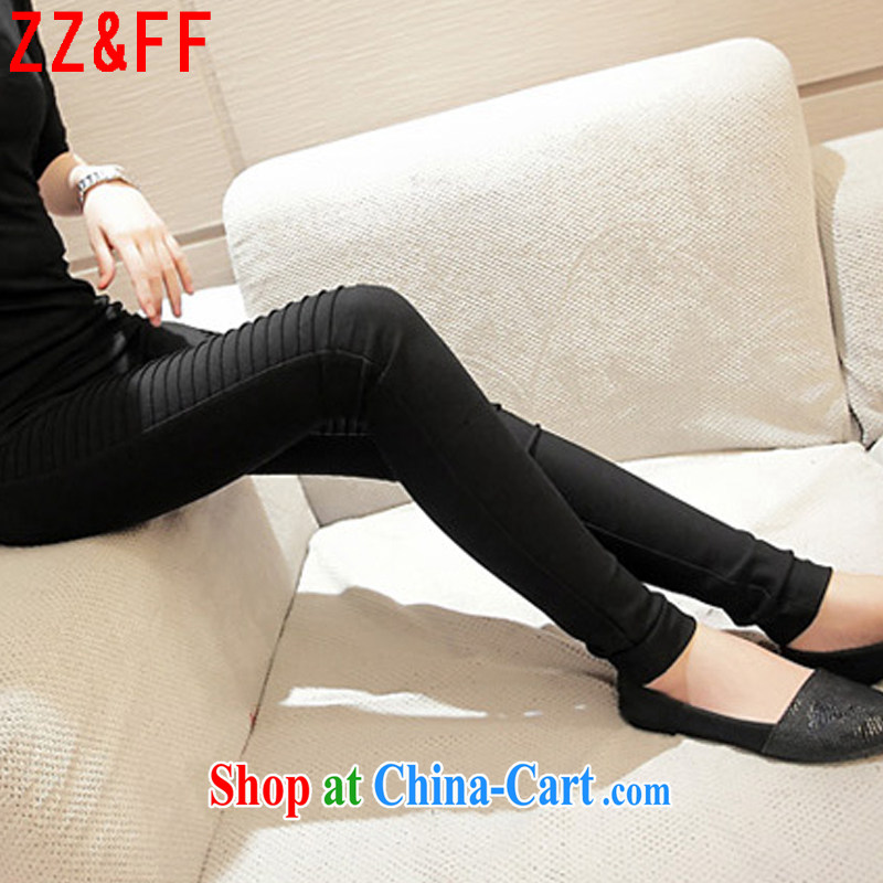 ZZ &FF 2015 summer new large, stylish lounge solid warranty and trousers female XZ 5106 black XXXL (160 - 200), ZZ &FF, shopping on the Internet