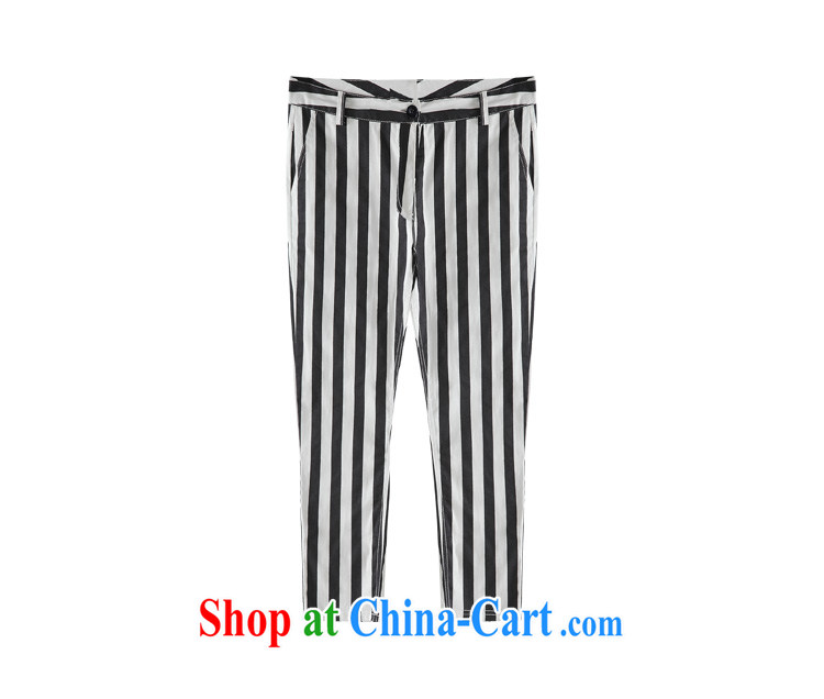 Summer 2015 new, the United States and Europe, female decoration, zipper pocket 9 pants mm thick zipper black-and-white striped pants black-and-white stripes 7 XL (200 - 220 ) jack pictures, price, brand platters! Elections are good character, the national distribution, so why buy now enjoy more preferential! Health