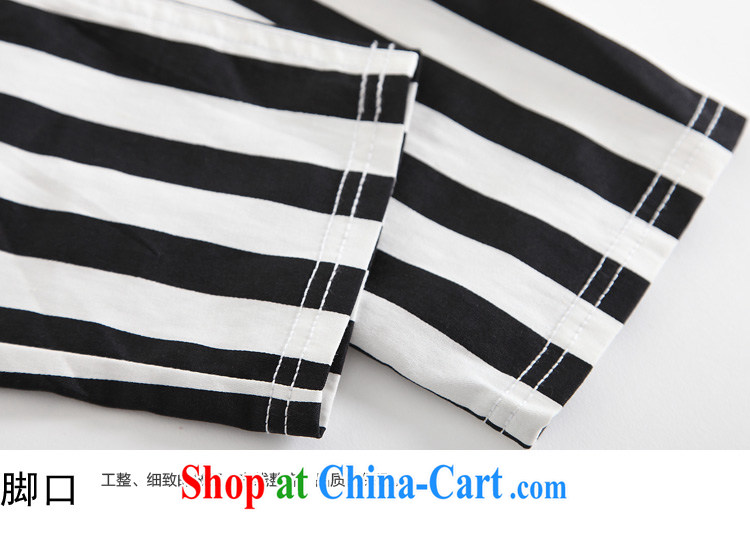 Summer 2015 new, the United States and Europe, female decoration, zipper pocket 9 pants mm thick zipper black-and-white striped pants black-and-white stripes 7 XL (200 - 220 ) jack pictures, price, brand platters! Elections are good character, the national distribution, so why buy now enjoy more preferential! Health