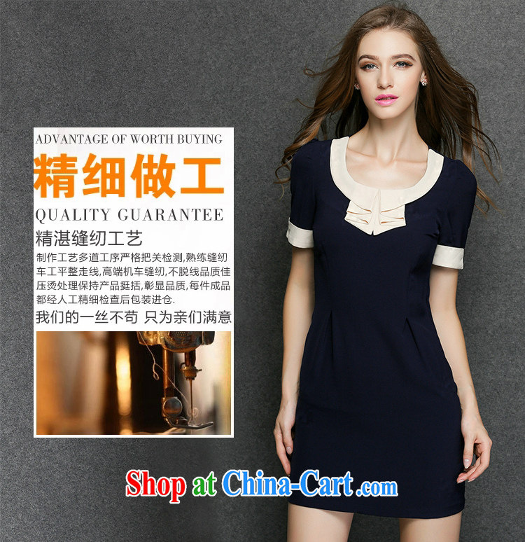 The silk, honey XL girls thick MM graphics thin 2015 summer hit color elegant beauty dresses ZZ 3390 deep blue 4 XL (165 jack - 180 Jack through) pictures, price, brand platters! Elections are good character, the national distribution, so why buy now enjoy more preferential! Health