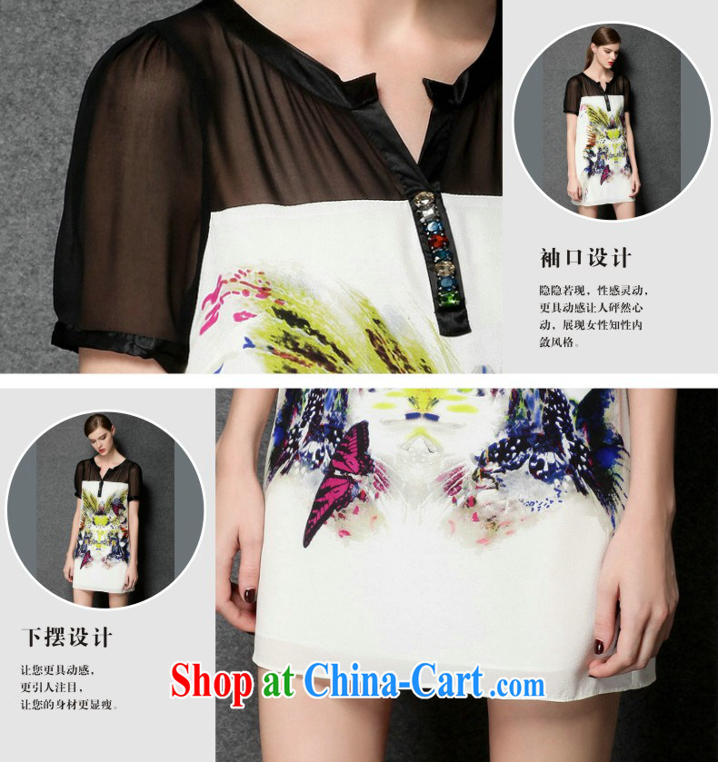 The silk, honey XL girls thick MM graphics thin 2015 summer butterfly digital printing Web yarn stitching beauty dresses ZZ 3388 photo color 3XL (150 jack - 164 Jack through) pictures, price, brand platters! Elections are good character, the national distribution, so why buy now enjoy more preferential! Health