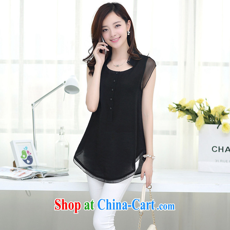 Still it is summer 2015 Korean Lace Embroidery short sleeve large, female fat MM snow woven shirts female Y 5374 black M, and still is, shopping on the Internet