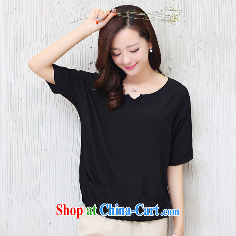 The Ju-Yee Nga 2015 summer the Code women 7 pants + cotton Ma T-shirt short-sleeved shirt T Leisure package YJ 0282 red XXL, Ju-yee Nga, shopping on the Internet