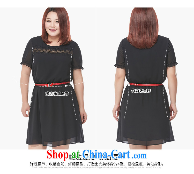 MSSHE XL girls 2015 new Summer Snow woven stitching lace nails Pearl dress 4608 black 5 XL pictures, price, brand platters! Elections are good character, the national distribution, so why buy now enjoy more preferential! Health