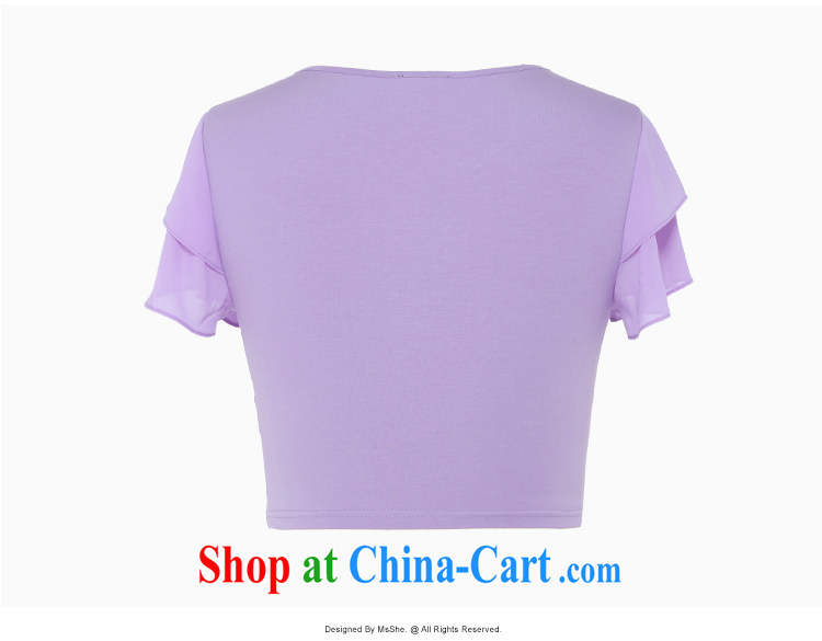 MSSHE XL girls 2015 new summer round-collar, generation, cotton flouncing T-shirt short 4628 blue 3 XL pictures, price, brand platters! Elections are good character, the national distribution, so why buy now enjoy more preferential! Health