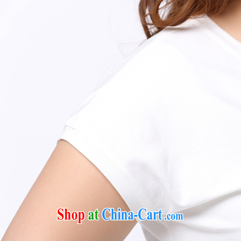 The mine-clearance, Mark 2015 summer new thick mm and indeed increase, female short-sleeved shirt T female Korean Beauty graphics thin-neck T-shirt 1161 XXL (recommended chest of 116 cm), the Erez. mark (OLAZY . MARK), online shopping
