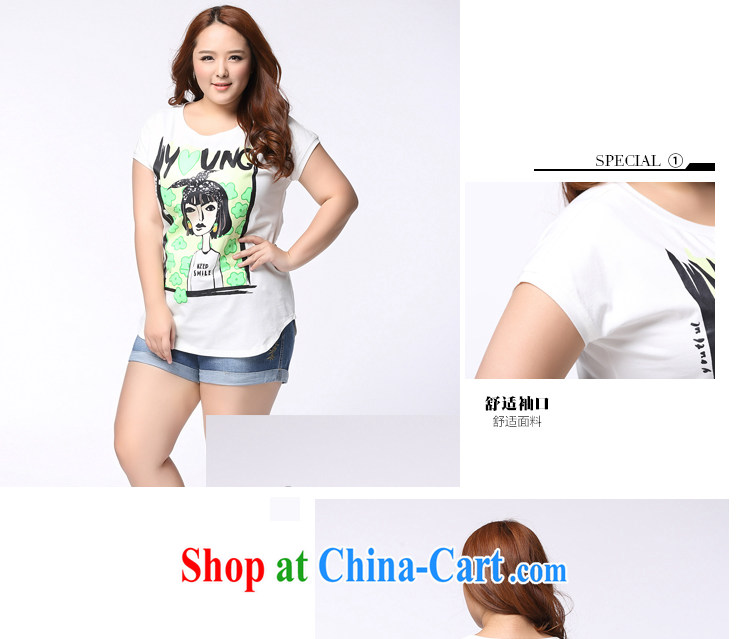 The Erez mark Korean version mm thick and indeed increase, women with a short-sleeved shirt T round-collar graphics thin solid T-shirt T-shirt summer new 2015 1162 white XXXL (recommended chest of 126 cm) picture, price, brand platters! Elections are good character, the national distribution, so why buy now enjoy more preferential! Health