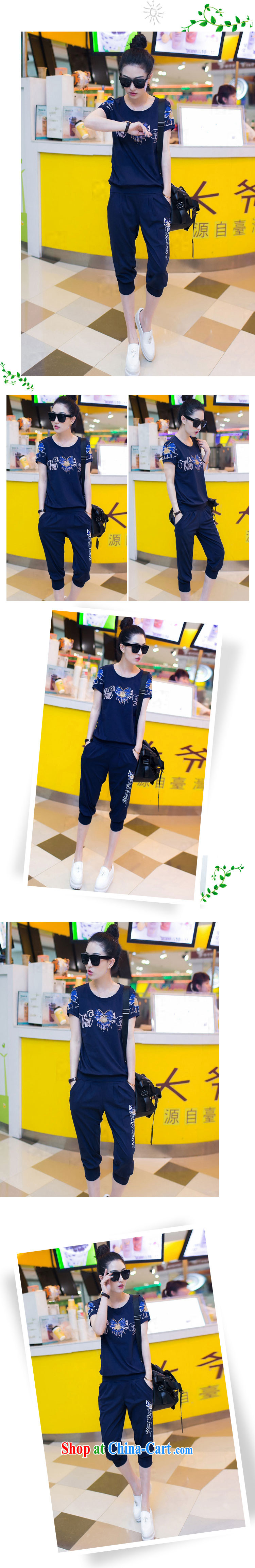 Advisory Committee's dream summer 2015 new short-sleeved shirt T female Kit 2015 Korean version the code loose 7 pants sport and leisure suite 8629 royal blue XXXL pictures, price, brand platters! Elections are good character, the national distribution, so why buy now enjoy more preferential! Health