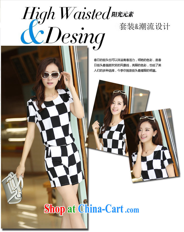 Speed, summer 2015 new short-sleeved round-collar tartan shirt + Korean grid style shorts XL women mm thick and Beauty package 515 black-and-white grid XXXL pictures, price, brand platters! Elections are good character, the national distribution, so why buy now enjoy more preferential! Health