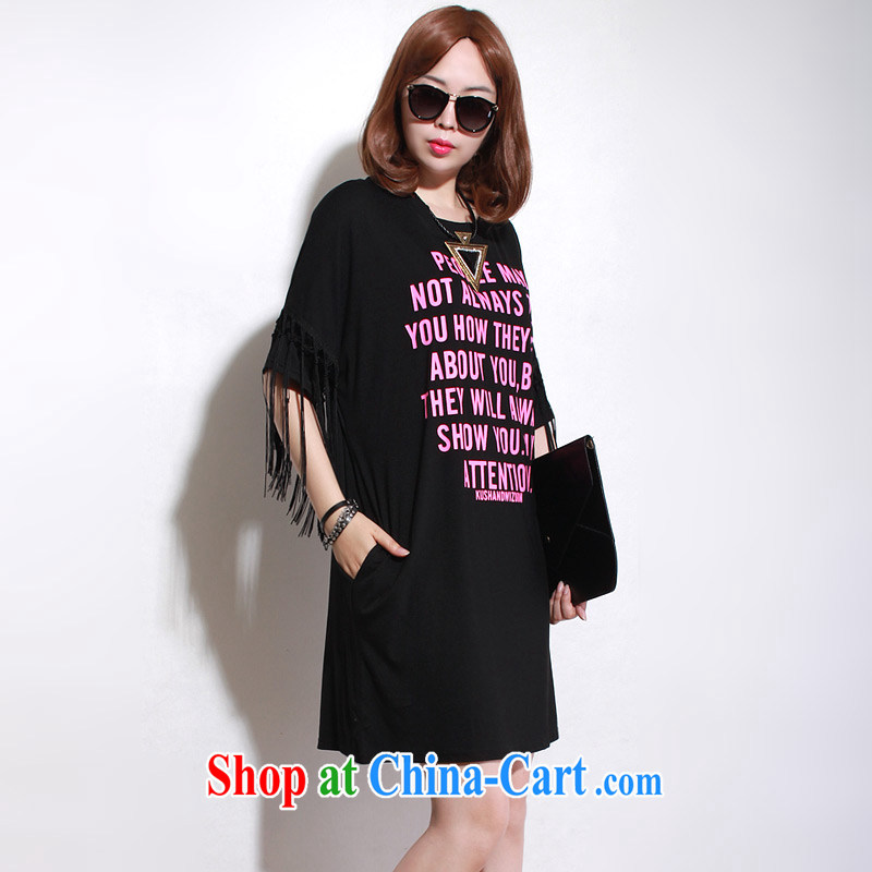Director of the Advisory Committee summer Korean loose video thin and thick XL women mm thick flow in long T shirt short-sleeve double-yi skirt the red letters are relaxed, made the Advisory Committee (mmys), online shopping