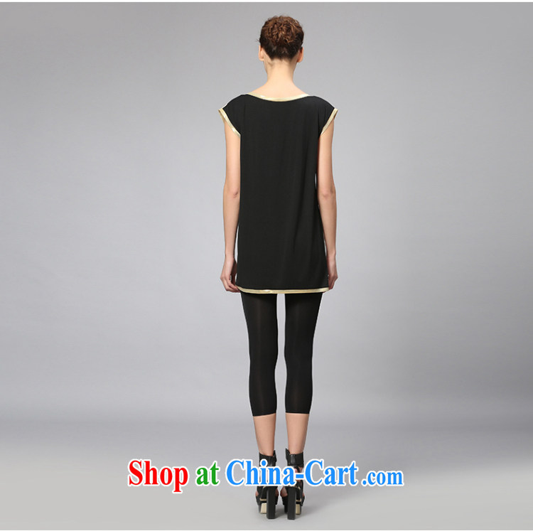 Slim, Mr Big, stylish mom with 2015 summer new thick mm fashion round collar stamp T-shirt 352362202 coffee-colored 4 XL pictures, price, brand platters! Elections are good character, the national distribution, so why buy now enjoy more preferential! Health