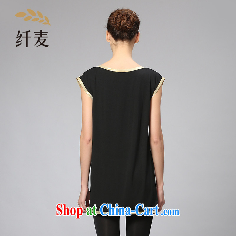 Former Yugoslavia, Mr Big, stylish mom with 2015 summer new thick mm fashion round collar stamp T-shirt 352362202 coffee-colored 4 XL, former Yugoslavia, Mak, and shopping on the Internet