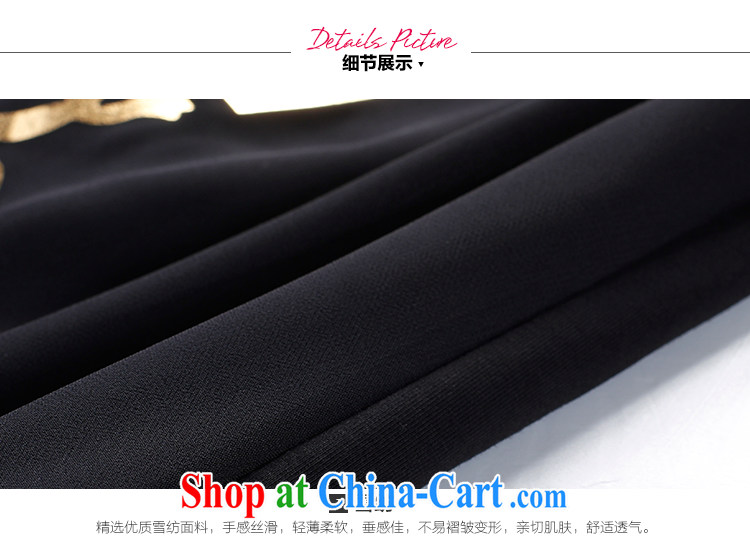 Slim LI Sau 2015 summer new, larger female style V for Snow in Europe and 7 woven into the cuff long snow woven shirts Q 7873 black 4XL pictures, price, brand platters! Elections are good character, the national distribution, so why buy now enjoy more preferential! Health