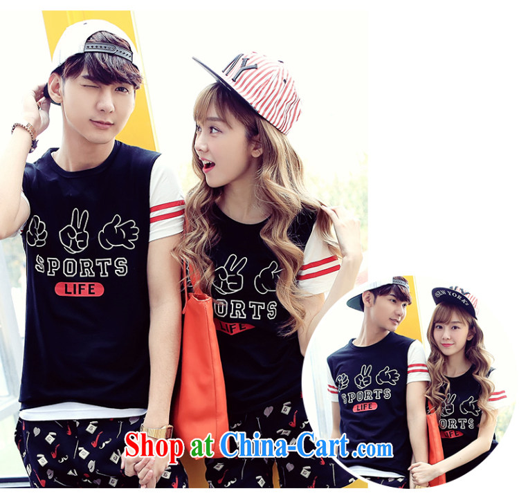 Couples with summer 2015 new Korean couples short sleeved shirt T female college wind solid T-shirt T-shirt white XXXL pictures, price, brand platters! Elections are good character, the national distribution, so why buy now enjoy more preferential! Health