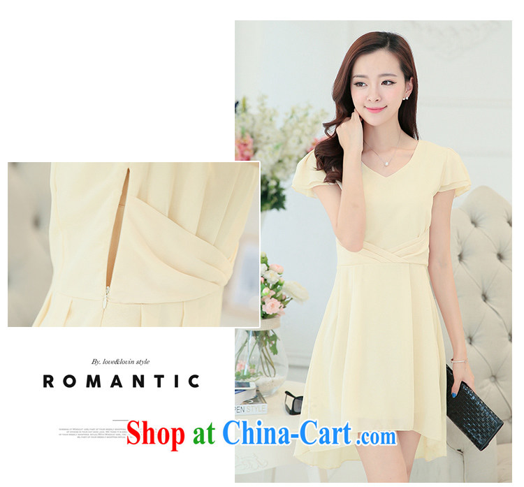 ZZ &FF 2015 summer new, larger female graphics thin beauty dresses summer female temperament long skirt girl LYQ 948 apricot XXXL pictures, price, brand platters! Elections are good character, the national distribution, so why buy now enjoy more preferential! Health