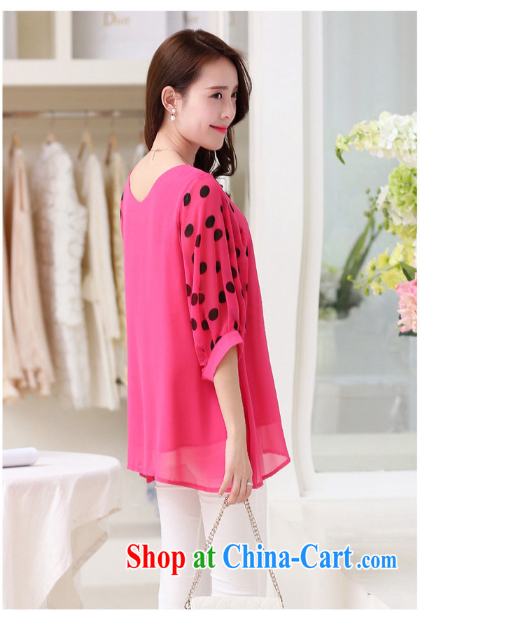 The first 7 times larger female snow woven shirts 2015 spring and summer new Korean version mm thick loose round-collar 7 sub-sleeved T-shirt T-shirt woman of 8833 red XL pictures, price, brand platters! Elections are good character, the national distribution, so why buy now enjoy more preferential! Health