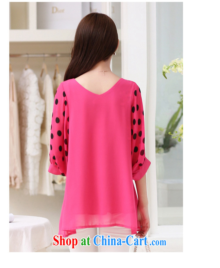 The first 7 times larger female snow woven shirts 2015 spring and summer new Korean version mm thick loose round-collar 7 sub-sleeved T-shirt T-shirt woman of 8833 red XL pictures, price, brand platters! Elections are good character, the national distribution, so why buy now enjoy more preferential! Health