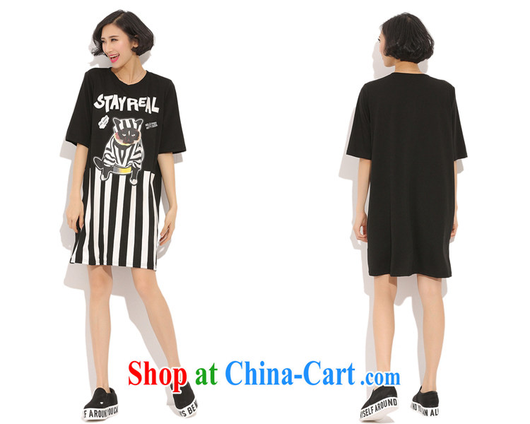 Director of the Advisory Committee on Summer in Europe and new cartoon kitten vertical streaks letter short-sleeve cotton T-shirt dress code the dress casual fat girl black loose all code pictures, price, brand platters! Elections are good character, the national distribution, so why buy now enjoy more preferential! Health