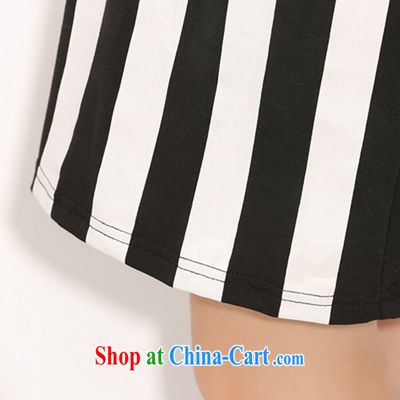 Director of the Advisory Committee on Summer in Europe and new cartoon kitten vertical streaks letter short-sleeve cotton T-shirt dress code the dress casual fat girl black relaxed, code, made the Advisory Committee (mmys), shopping on the Internet