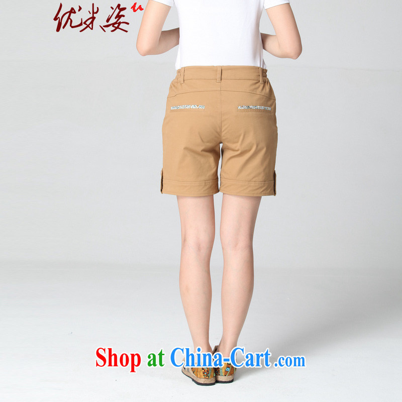 Optimize m Beauty Package Mail Delivery 2015 new Korean shorts girls summer the code shorts hot pants thick mm video thin shorts khaki 5 XL, optimize M (Umizi), online shopping