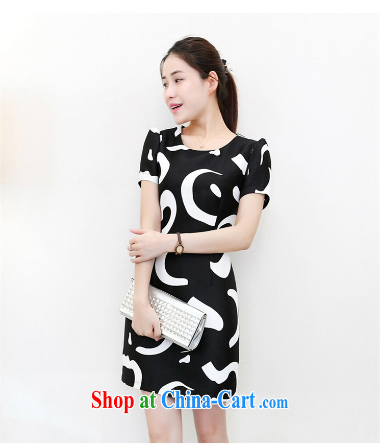 E name (ERENVIP) the code female pack and skirt short-sleeved beauty stamp short-sleeved snow woven dresses girls summer 5492 F black XXL pictures, price, brand platters! Elections are good character, the national distribution, so why buy now enjoy more preferential! Health