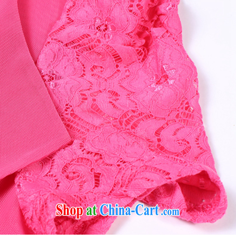 Zhe, wardrobe 2015 summer new short sleeve dress code the dress lace dress Kit two kits X women of 5380 red L, Zhe, wardrobe, shopping on the Internet