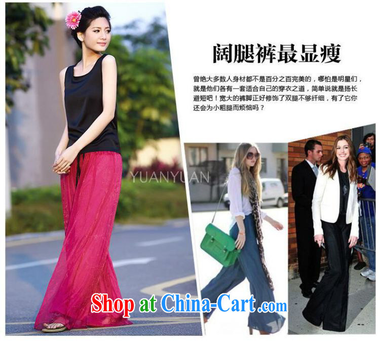 Earlier fish-easy-to-summer 2015 new Korean fashion ladies, snow-woven loose the code high-waist skirts trousers wide leg trousers black XL pictures, price, brand platters! Elections are good character, the national distribution, so why buy now enjoy more preferential! Health