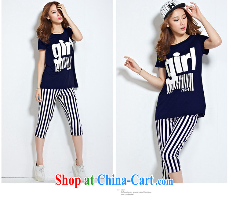 ZORMO larger female letter stamp and indeed increase Code T shirt + thick mm 7 pants 2 piece lounge suite royal blue 5 XL pictures, price, brand platters! Elections are good character, the national distribution, so why buy now enjoy more preferential! Health