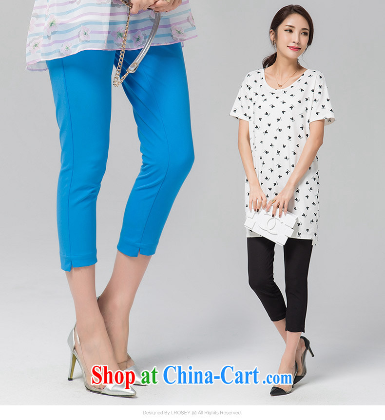 blue if the water increase, female 2015 summer new pants thick MM castor pants stretch the code 7 pants female large blue code XL pictures, price, brand platters! Elections are good character, the national distribution, so why buy now enjoy more preferential! Health