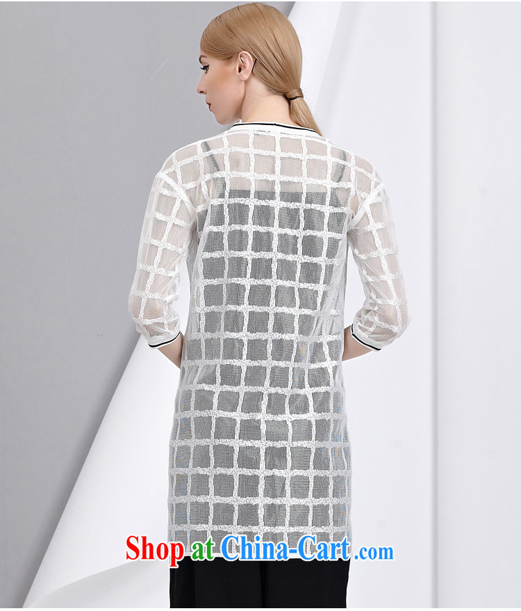 cheer for summer 2015 new products, female OL lace tartan 5 cuff video slim jacket, sunscreen shirts 2811 white 3XL pictures, price, brand platters! Elections are good character, the national distribution, so why buy now enjoy more preferential! Health