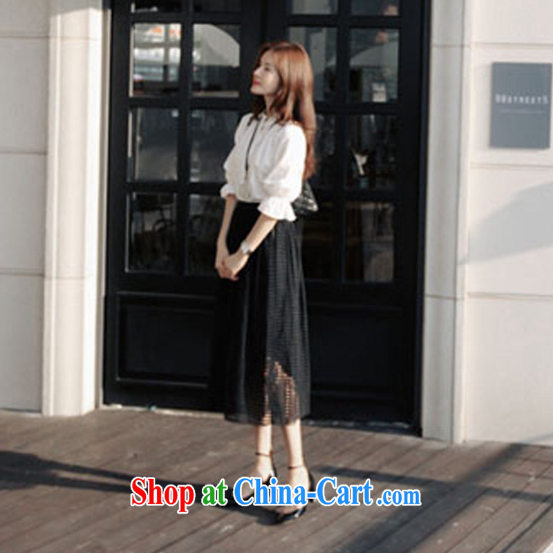 o Ya-ting 2015 New, and indeed increase, female summer thick mm video thin beauty shirt + long skirt Kit white T-shirt + black skirt 3 XL recommends that you 145 - 165 jack, O Ya-ting (aoyating), online shopping