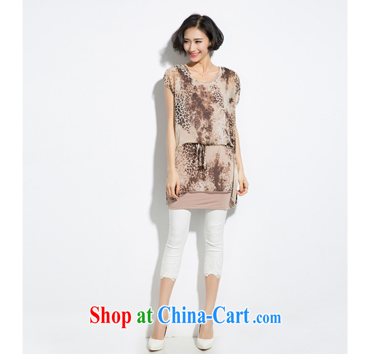 Eternal show Summer 2015 mm thick new, larger female soft Leopard snow spinning atmospheric graphics thin dresses Leopard 3XL pictures, price, brand platters! Elections are good character, the national distribution, so why buy now enjoy more preferential! Health