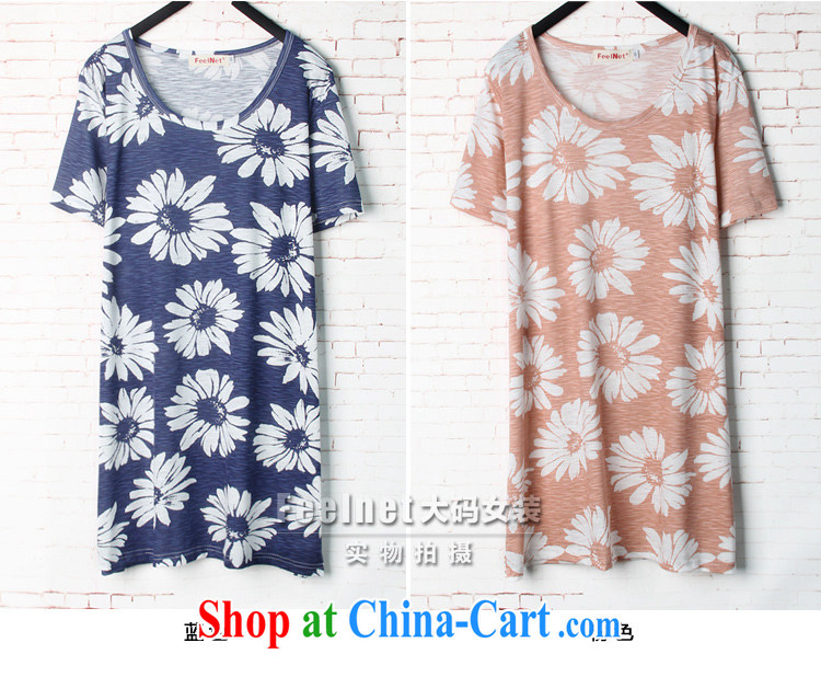 feelnet larger women 2015 summer new Korean loose video thin, long, short-sleeved large code T pension 1598 blue 44 Codes - recommendations 60 - 90 kg pictures, price, brand platters! Elections are good character, the national distribution, so why buy now enjoy more preferential! Health