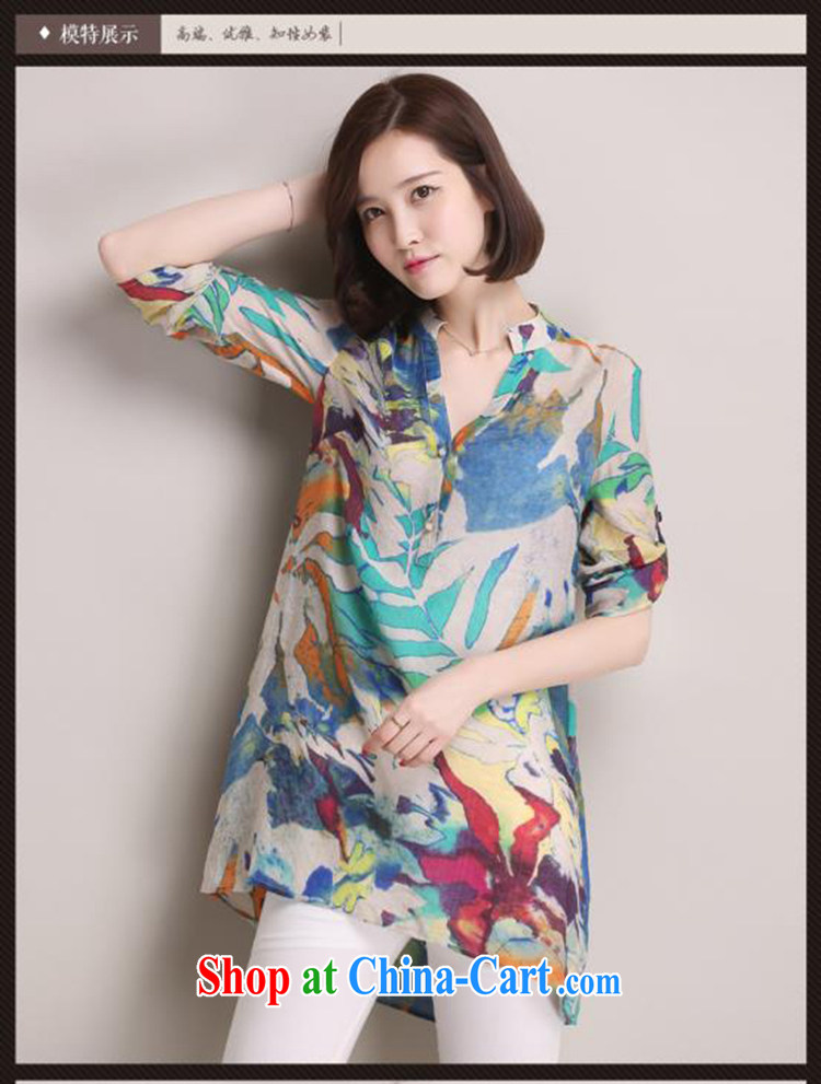 Ms Audrey EU, according to 2015 summer new Korean loose cotton the stamp duty, long shirt orange M pictures, price, brand platters! Elections are good character, the national distribution, so why buy now enjoy more preferential! Health