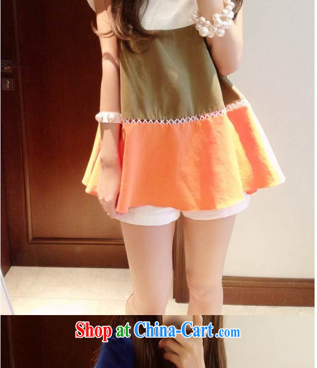 Rate the 2015 summer maximum code female Korean snow woven stitching T-shirt with short sleeves 200 Jack large, long, Yi skirt 6578 stitching the red XXXL pictures, price, brand platters! Elections are good character, the national distribution, so why buy now enjoy more preferential! Health
