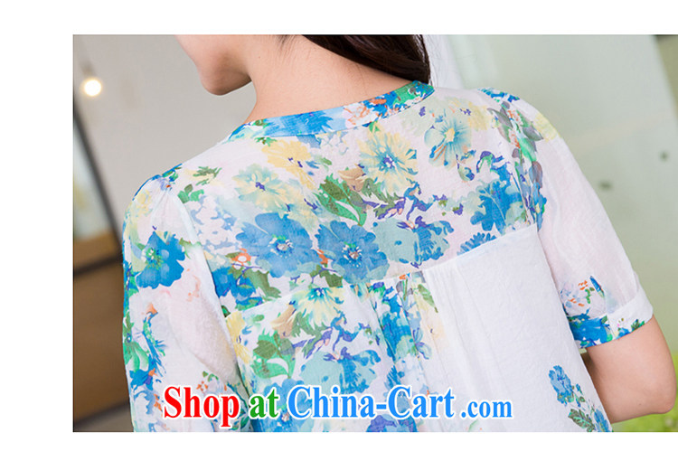 Huan Zhu Ge Ge Ge 2015 and indeed increase, female summer new thick mm video thin lace lace stylish stamp T shirt, long T-shirt girls 5261 blue 3 XL pictures, price, brand platters! Elections are good character, the national distribution, so why buy now enjoy more preferential! Health