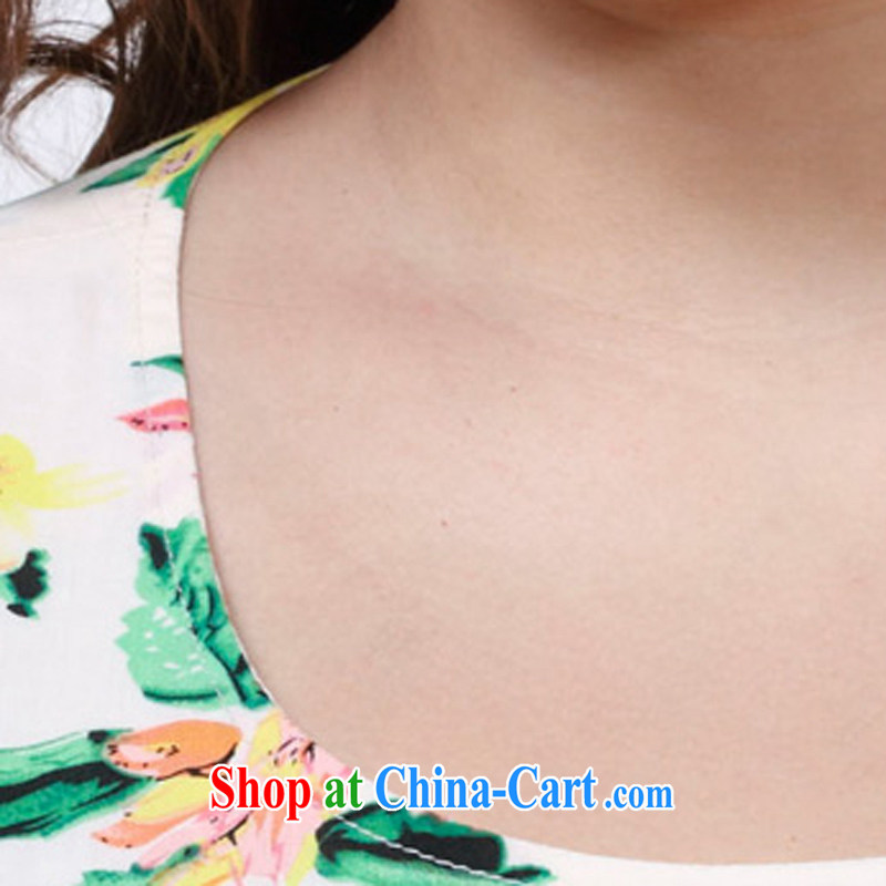 Rvel 2015 summer new Korean version thick MM XL video thin female sleeveless vest dresses female P 106 photo color 4 XL, Rvel, shopping on the Internet
