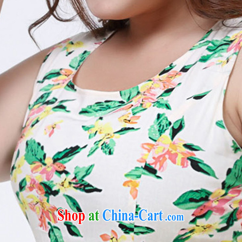 Rvel 2015 summer new Korean version thick MM XL video thin female sleeveless vest dresses female P 106 photo color 4 XL, Rvel, shopping on the Internet