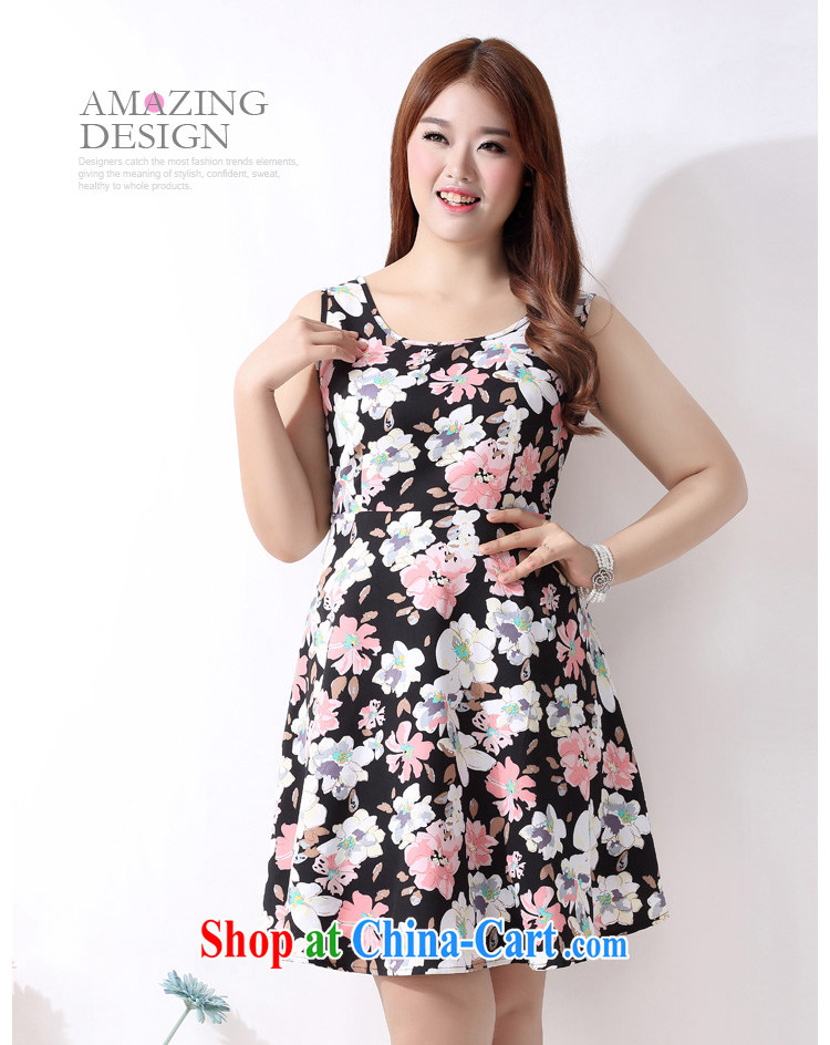 The multi-po 2015 summer new thick MM larger female floral beauty graphics thin sleeveless dresses Q 1090 suit 3 XL pictures, price, brand platters! Elections are good character, the national distribution, so why buy now enjoy more preferential! Health