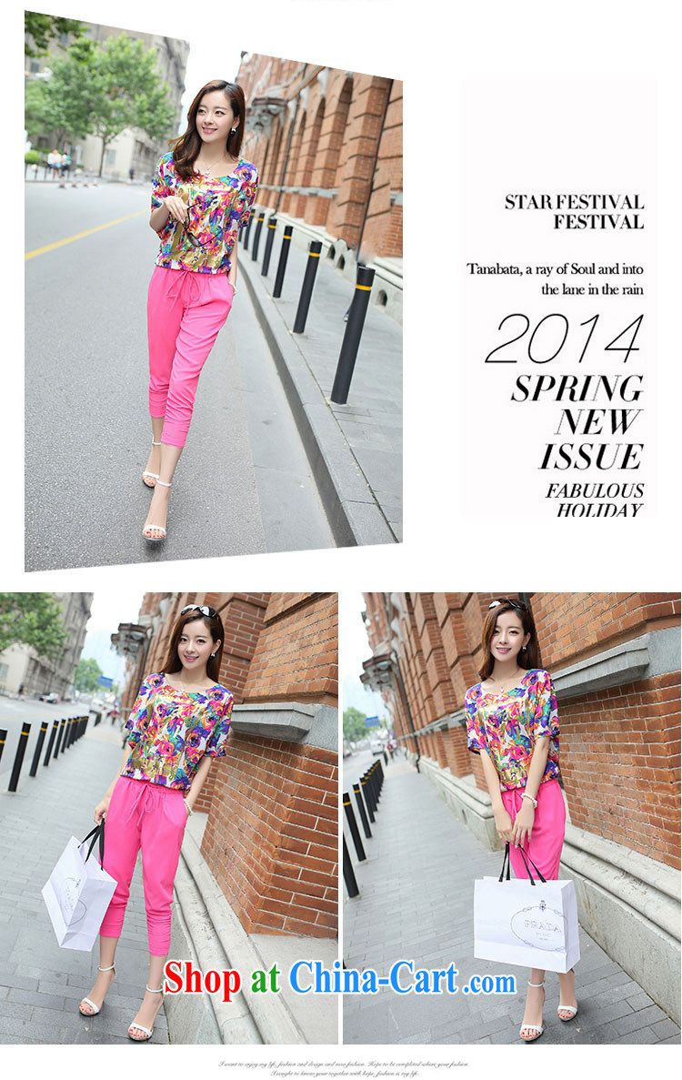 XGW 2015 summer is the XL thick mm short-sleeve T-shirt 200 Jack thick sister Korean version 7 pants Leisure package pink large code L pictures, price, brand platters! Elections are good character, the national distribution, so why buy now enjoy more preferential! Health