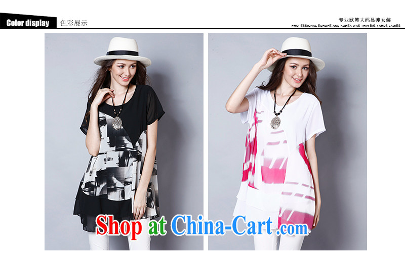 Connie's dream 2015 summer new Europe the Code women mm thick stylish stamp long T-shirt girl loose short-sleeved snow woven shirts J160 white XXXXL pictures, price, brand platters! Elections are good character, the national distribution, so why buy now enjoy more preferential! Health