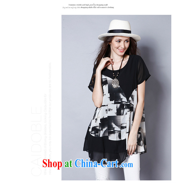 Connie's dream 2015 summer new Europe the Code women mm thick stylish stamp long T-shirt girl loose short-sleeved snow woven shirts J160 white XXXXL pictures, price, brand platters! Elections are good character, the national distribution, so why buy now enjoy more preferential! Health