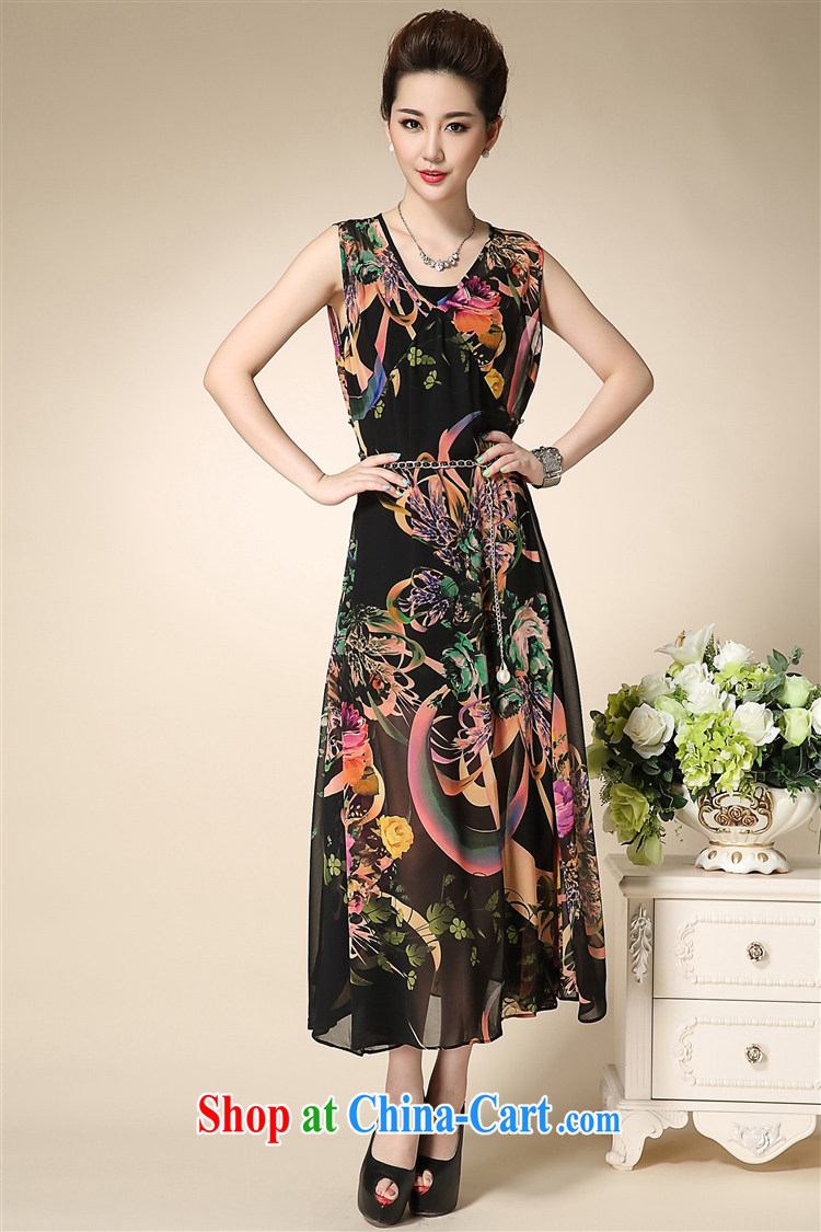 UYUK delivery 2015 mother with summer on the new larger female snow woven dresses relaxed comfortable sleeveless vest long skirt picture color XXL pictures, price, brand platters! Elections are good character, the national distribution, so why buy now enjoy more preferential! Health