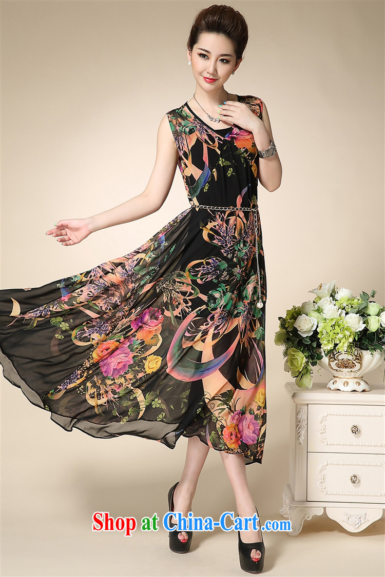 UYUK delivery 2015 mother with summer on the new larger female snow woven dresses relaxed comfortable sleeveless vest long skirt picture color XXL pictures, price, brand platters! Elections are good character, the national distribution, so why buy now enjoy more preferential! Health
